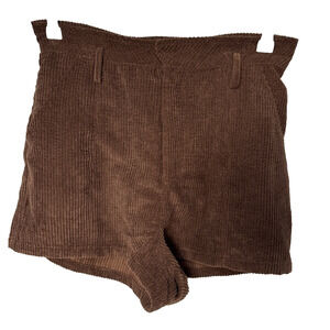 Altar'd State Women's Med Brown Corduroy High Waisted‎ Shorts Festival Hippie